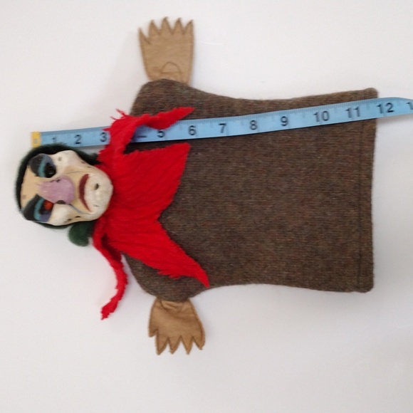 Vintage Clay Character Hand Puppet Glove Marionette Wich Ghoul Oddity Gothic - Picture 7 of 12